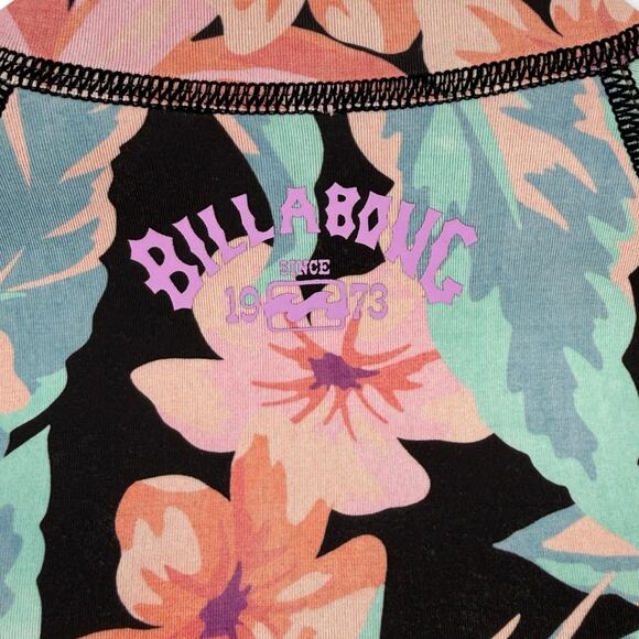 Billabong Peeky Wetsuit Jacket Nights In Paradise Sz Large Floral Zip Front Surf - Picture 5 of 10